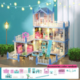 3d Assembly Diy Doll House Miniature Model Doll