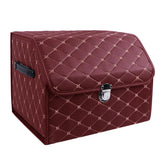PU Leather Car Trunk Storage Box Top Grade