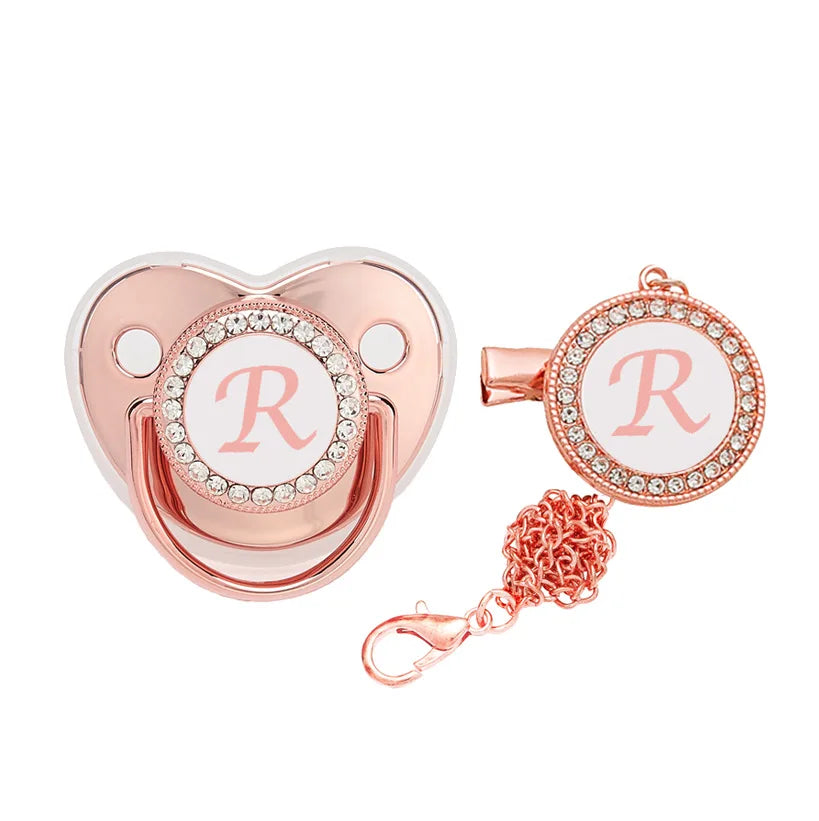 Baby Pacifier Letter Clip Chain Cover Newborn 26