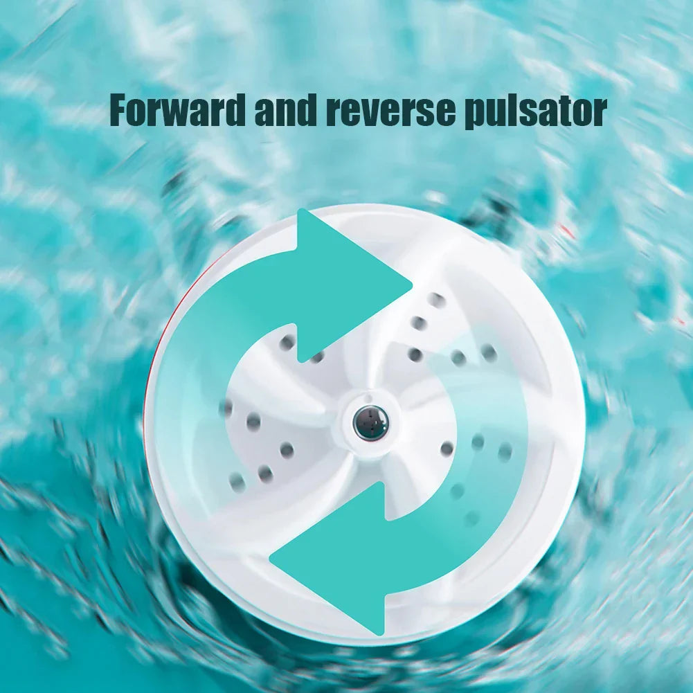 Portable Mini Turbo Washer USB Powered Cleaning Washing