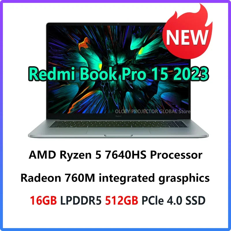 Xiaomi RedmiBook Laptop Pro15 2023 Ryzen R7-7840HS/R5 7640HS