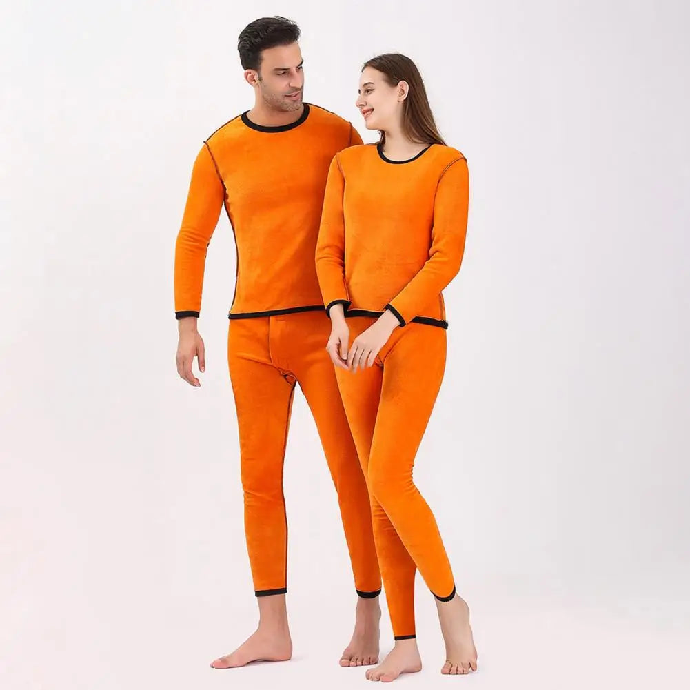 Men Thermal Underwear Set Unisex Winter Warm Underwear