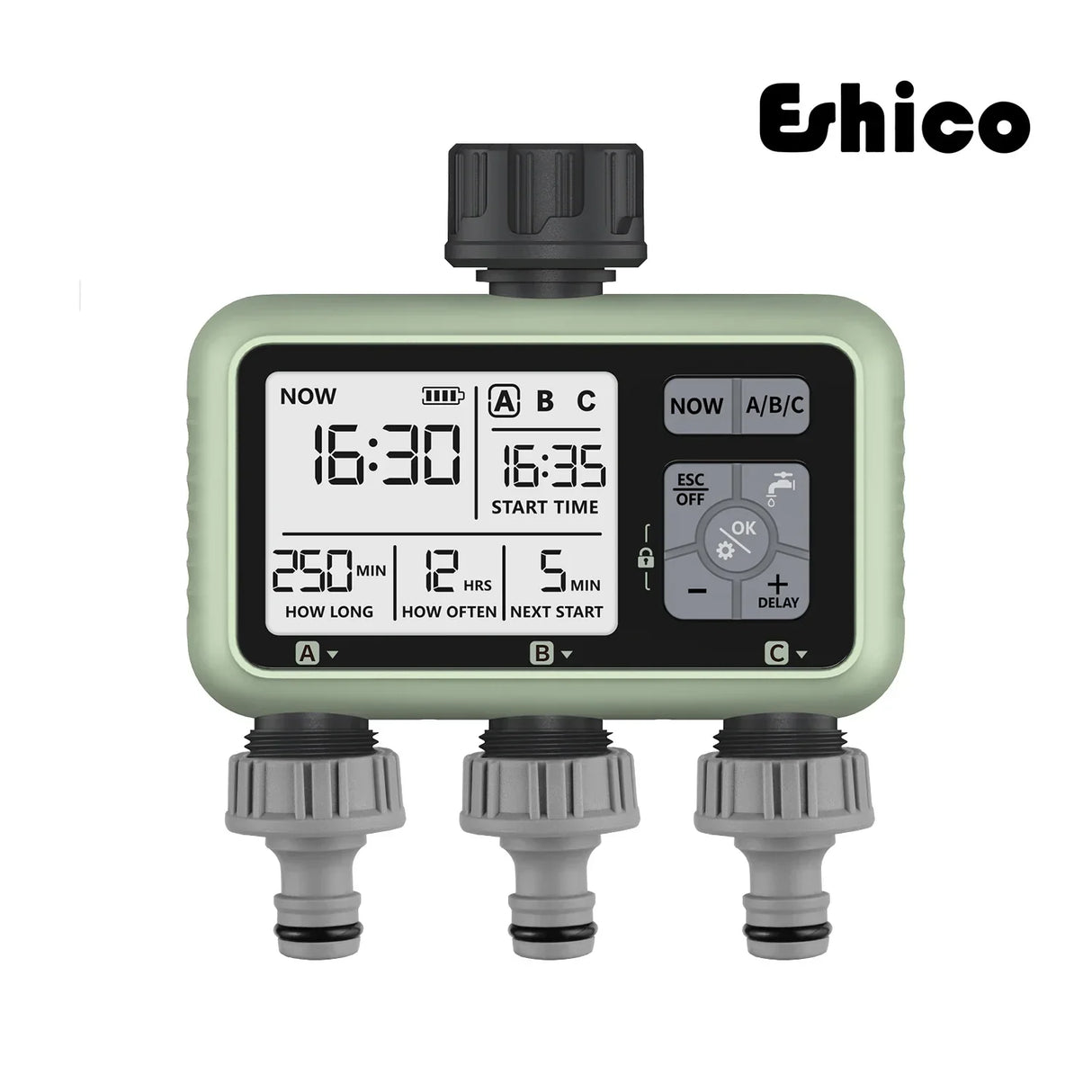 Eshico Newest 2024 3-Outlet Water Timer Independent Control