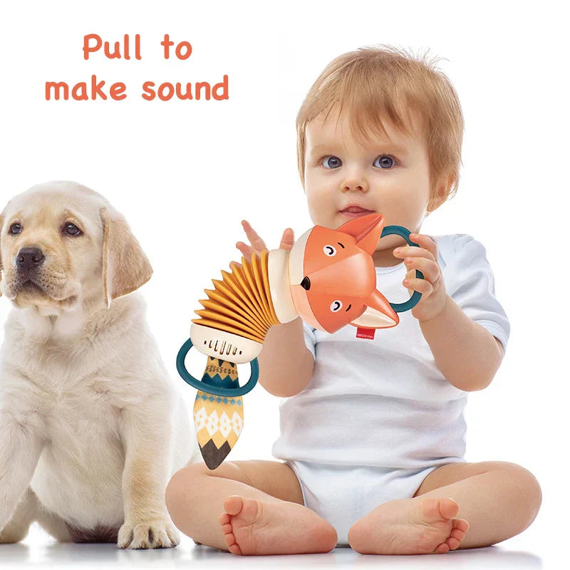 Cartoon Fox Music Accordion Toy Instruments Learning Early