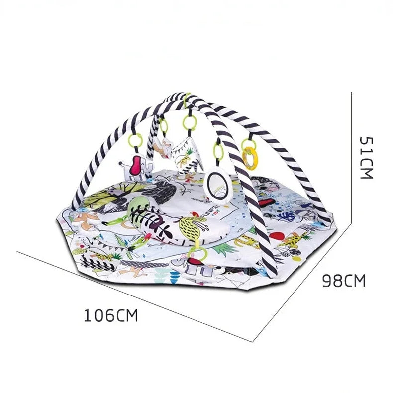 New Multifunctional Fitness Frame Round Play Crawling Mat
