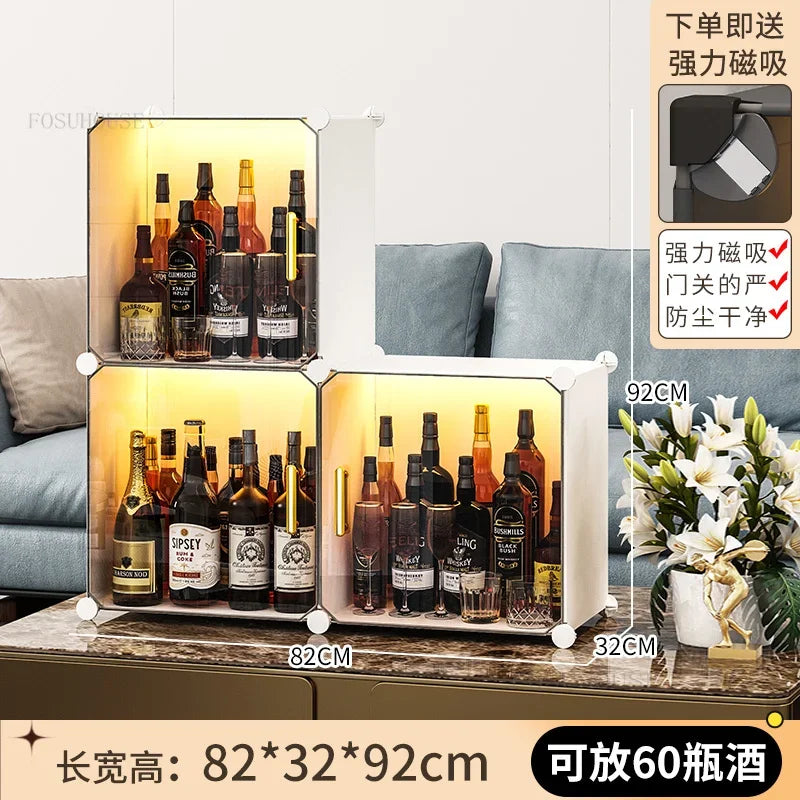 Living Room Wine Small Display Cabinet Light Luxury