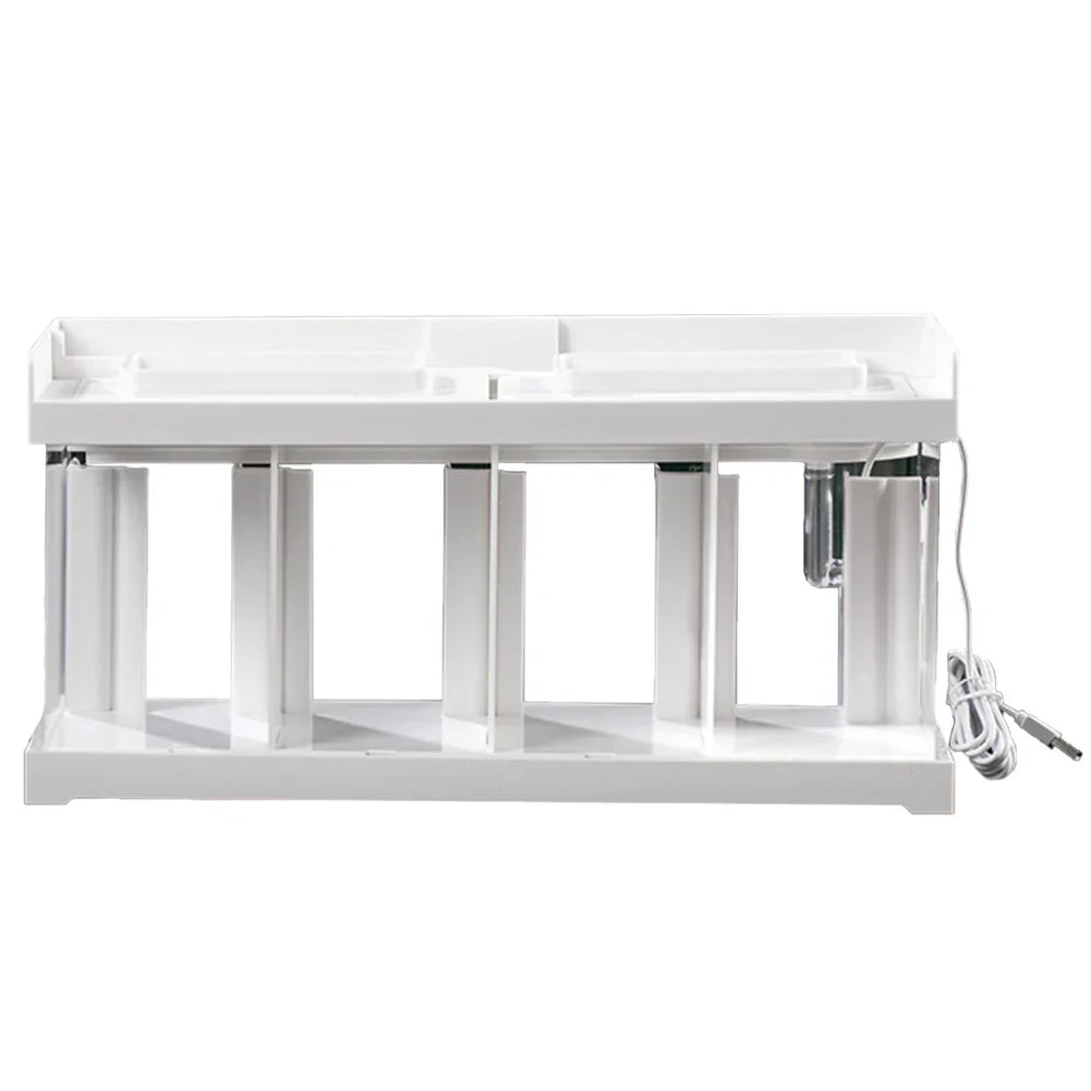 Mini Aquarium With Filter LED Light Fish Tank