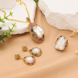 GLSEEVO Natural Baroque Shaped Pearl Women Jewelry Necklace