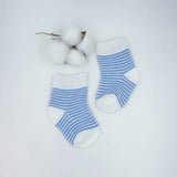 1 Pairs Sets 06M Baby Blue Striped Socks