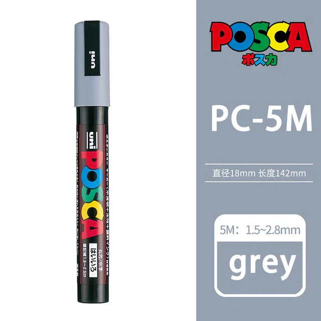 39 Colors Uni Posca PC-5M Paint Marker,1.8-2.5mm Medium