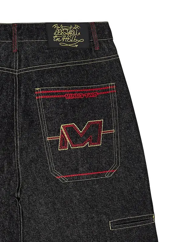 Streetwear Shorts Y2K Pants Mens Hip Hop Evil