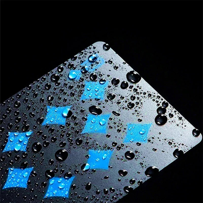 Black Gold Playing Card Poker Game Deck blue