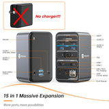 Tobenone Docking Station 4K/60Hz Dual Monitor Display With