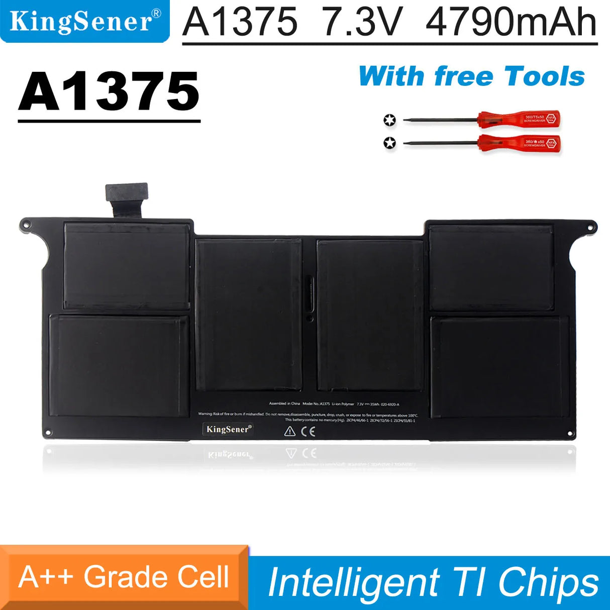 KingSener Laptop Battery For Apple Macbook Air 11