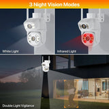 WIFI IP Camera 8MP 4K Dual-Lens PTZ Camera