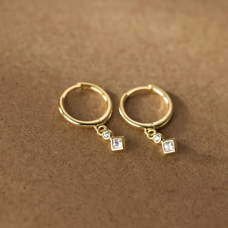 WANTME 925 Sterling Silver Luxury Zircon Statement Charms