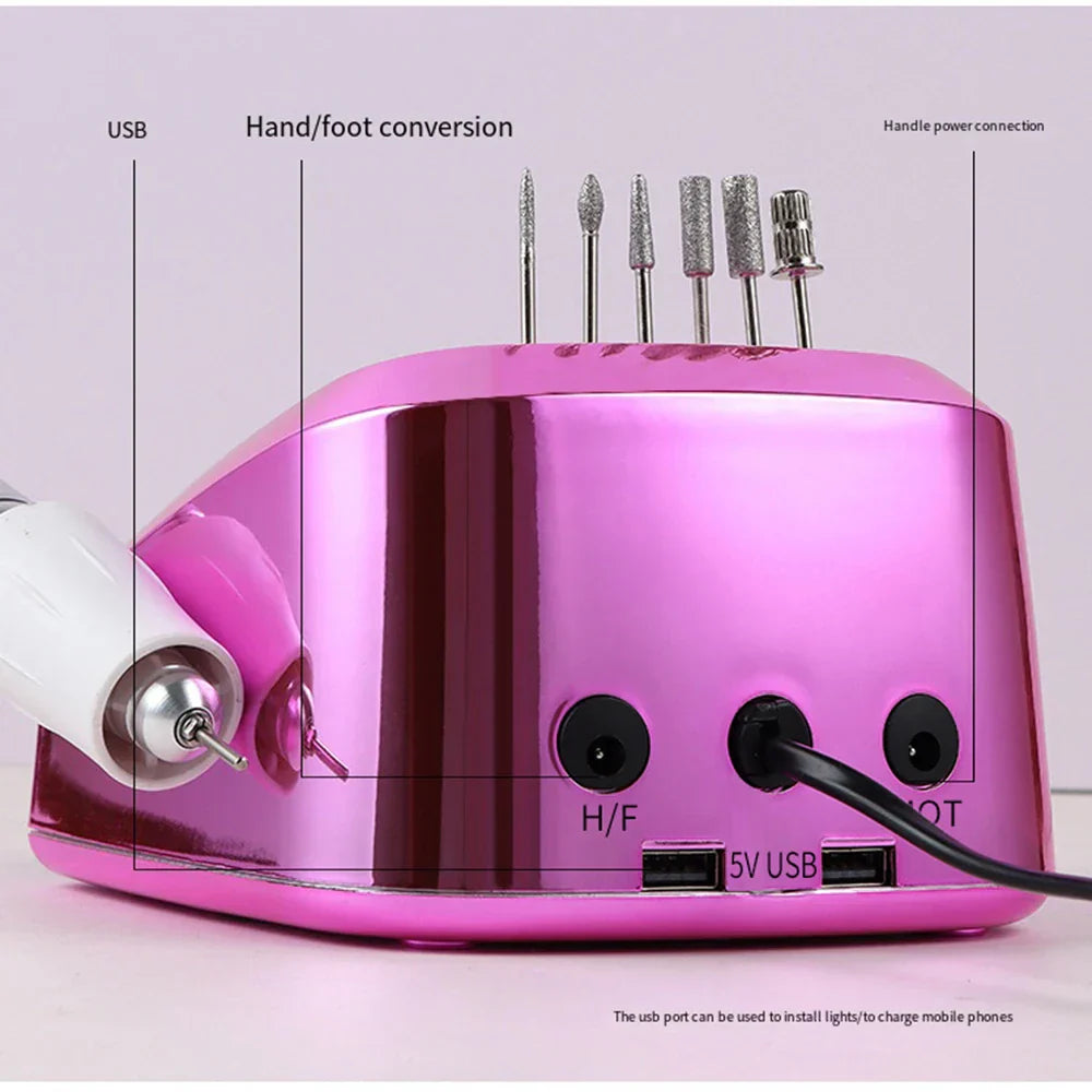 45000RPM Electric Nail Drill Professional Manicure Machine With