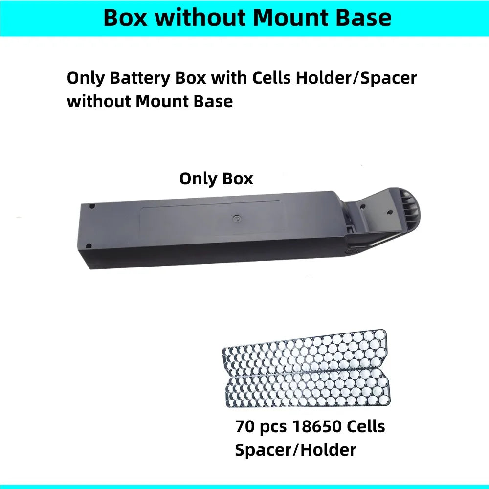 70 pcs 18650 cells Ebike Battery Box 36v