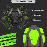 CE Approval Motorcycle Back Pad Insert to Jacket Back Protection Motocross Elbow Shoulder Protective Gear Jacket Inner Armor