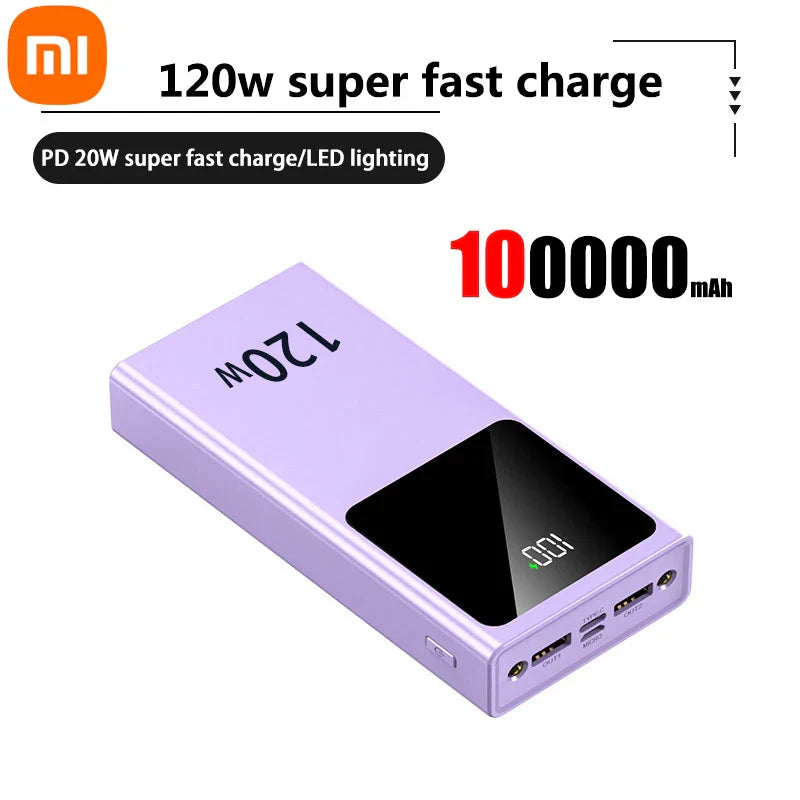 Xiaomi 200000mAh Power Bank Super Large Capacity 120w