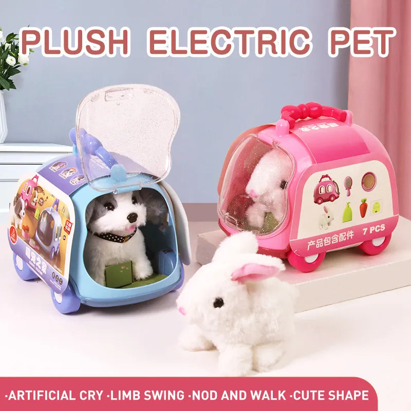 Children's Bunny Puppy Pet Electric Stuffed Toy Girl