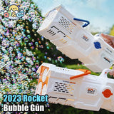 60 Holes Bubble Gun Soap Bubble Machine Electric