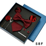 8pcs Luxury Mens Ties Set In Gift Box