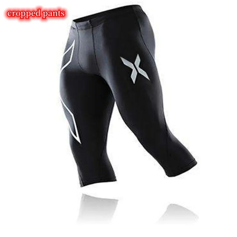 Men's sports pants compression quick-drying fitness sports leggings