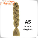 6 Pcs 24" Jumbo Synthetic Braids Hair Extensions