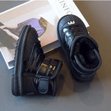 Kids Waterproof Leather Snow Boots 2024 Winter New