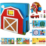 Toddlers Montessori Toys Busy Board Farm Animal Scene