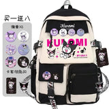 Sanrio Anime Kuromi Backpacks for Children Kawaii Toys