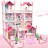3D DIY Dream Princess Castle Villa Assembly Doll