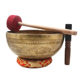 Nepal Large Tibetan Bowls Handmade Brass Singing Bowl