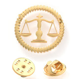 Qi Qi Wu Libra Balance Advocate Lawyer Brooch