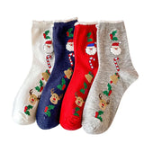4 Pairs/Lot Children Girls Socks Christmas Socks For