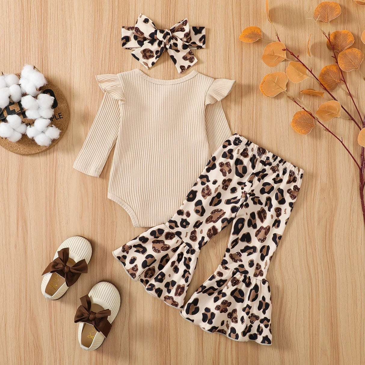 Citgeett Autumn Infant Baby Girls Jumpsuit Solid Color