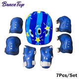 7Pcs Kids Skating Protective Gear Set Children Knee