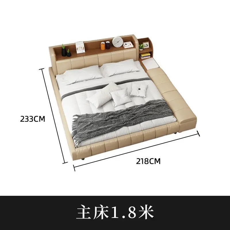 Parent child bed, second family, leather , master