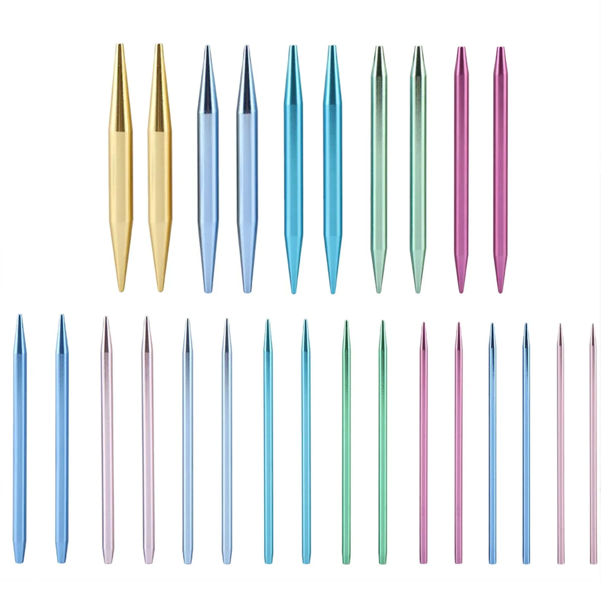 Aluminum Circular Knitting Needles Set Interchangeable Crochet Hooks