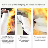 1/1.2/1.5/2M Safety Fire Blanket Fiberglass Emergency Survival Fire