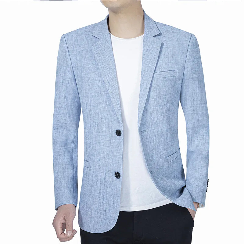 New Men's Suit Jacket Thin Blazers Spring Autumn