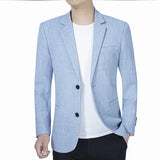 New Men's Suit Jacket Thin Blazers Spring Autumn