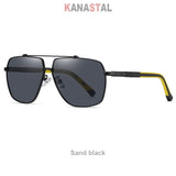 Men's Polarized Sunglasses UV400 TR Metal Colorful Square