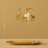 Gold Romantic Rotating Spinning Candle Holder Wedding Party