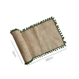Jute Wedding Festival Christmas Tablecloth Porch Cover Towel
