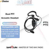 Earpiece Original baofeng uv 82 Radio Headset Dual