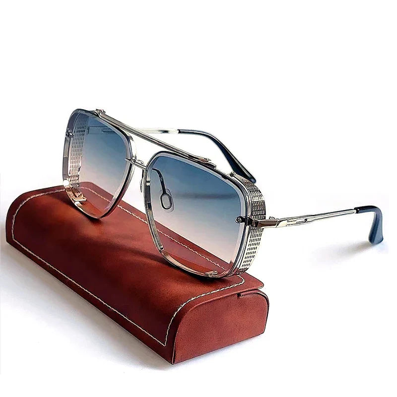Vintage Steampunk Sunglasses Men Punk Oversized Sunglasses Women