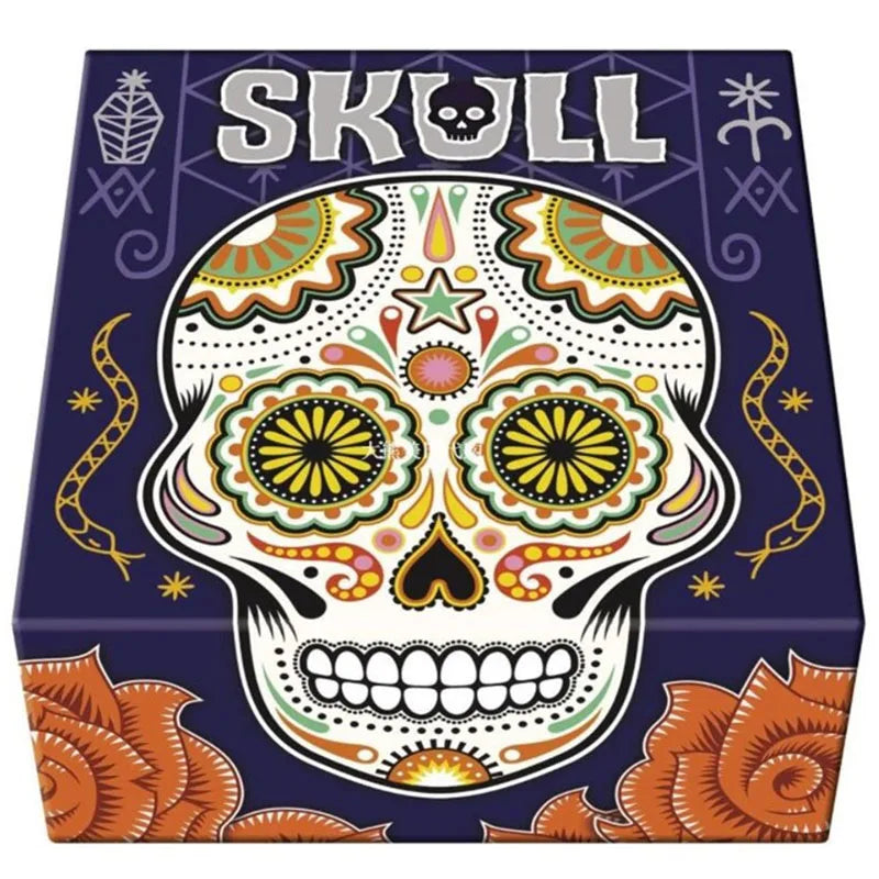 Flower Skull-Skull King card game All English family