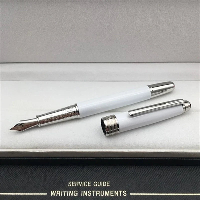 Luxury Msk-163 White Metal Ballpoint Pen Rollerball Pen